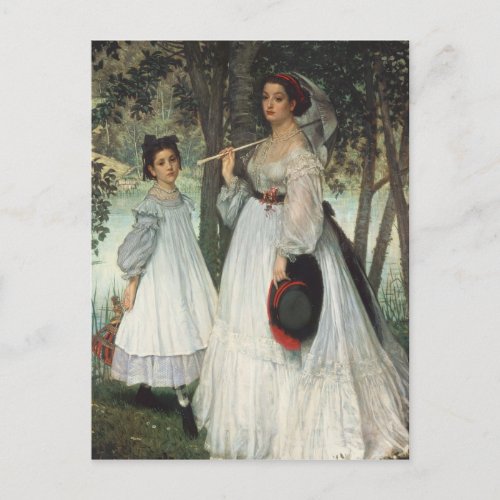 James Tissot  The Two Sisters Portrait 1863 Postcard