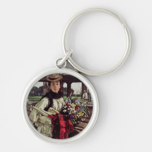 James Tissot | Waiting at the Station Keychain (Front)
