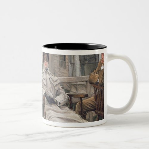 James Tissot  Waiting for the Ferry c1878 Two_Tone Coffee Mug