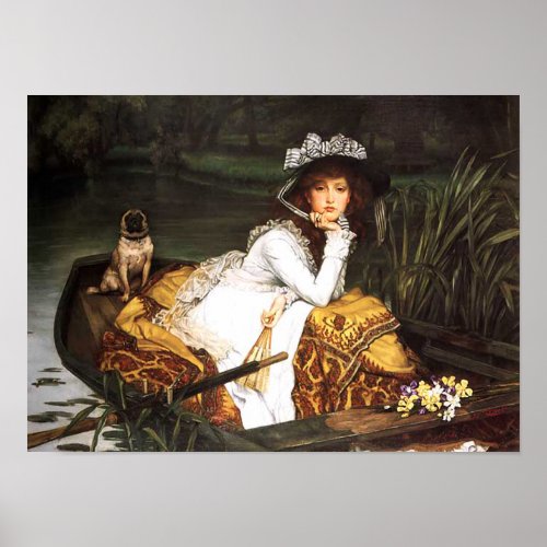 James Tissot Young Lady in a Boat Poster