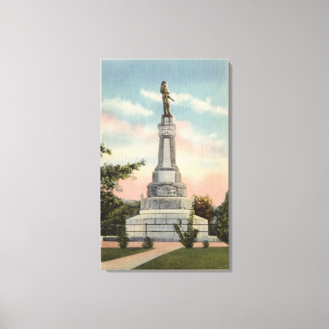 James W. Marshall Monument View # 1 Canvas Print (Front)