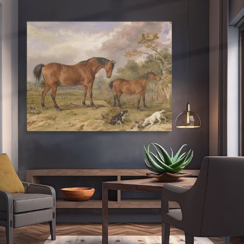 James Ward Equestrian Horse Painting Canvas Print
