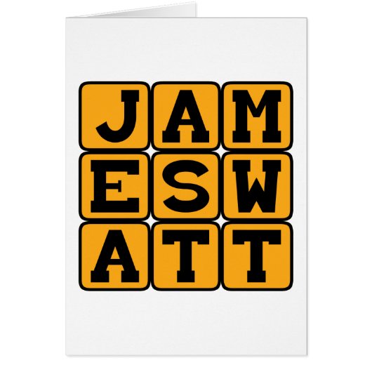 James Watt, Scottish Inventor Cards (Front)