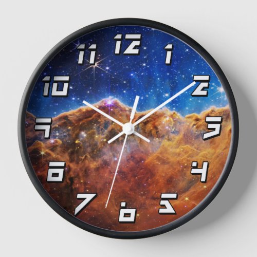 James Webb Space Telescope Carina Nebula Clock