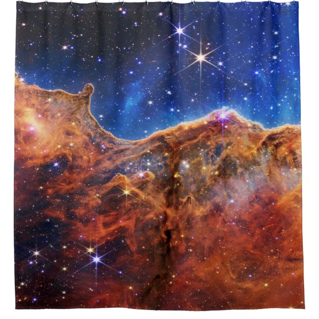 James Webb Space Telescope Carina Nebula Shower Cu Shower Curtain (Front)