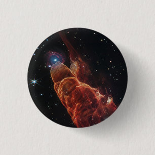 James Webb Space Telescope Cosmic Tornado Button
