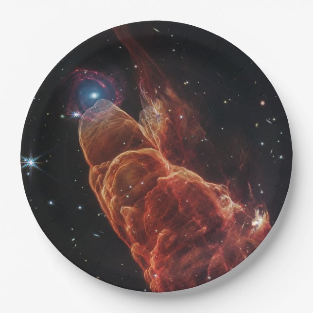James Webb Space Telescope Cosmic Tornado Paper Plates (Front)