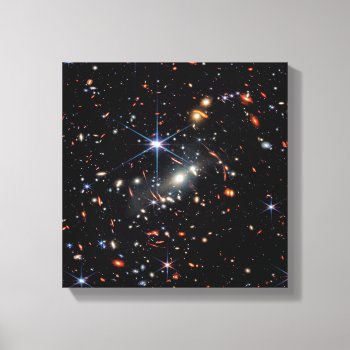 James Webb Space Telescope First Deep Field Canvas Print by FinalFrontier at Zazzle