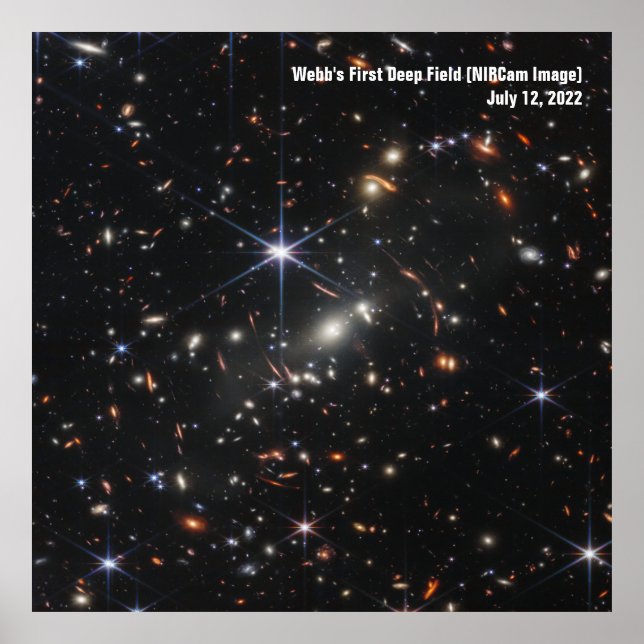 James Webb Space Telescope First Image Infrared Poster (Front)