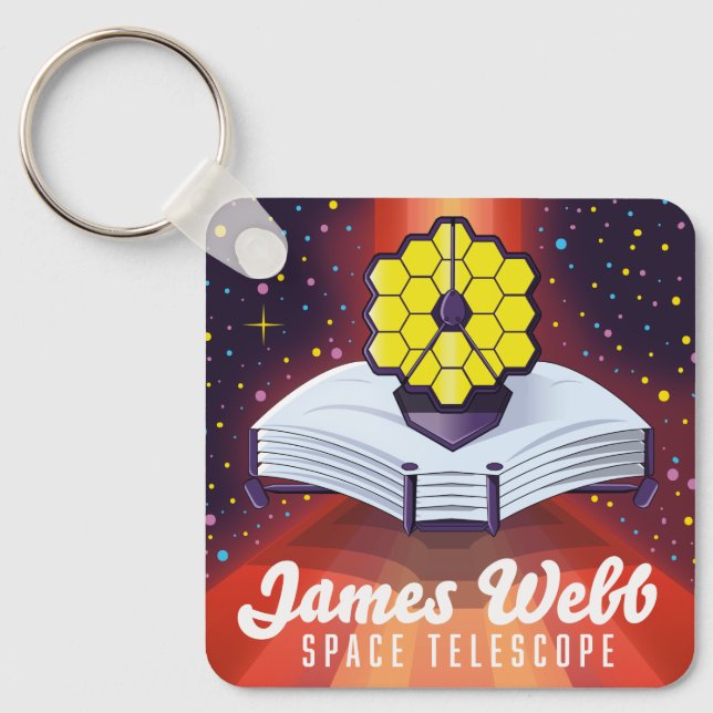 James Webb Space Telescope. Giant Coffee Mug Keychain (Front)