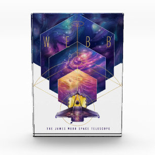 James Webb Space Telescope Illustration Art Acrylic Award