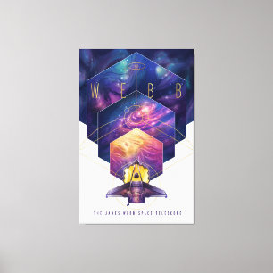 James Webb Space Telescope Illustration Art Canvas Print