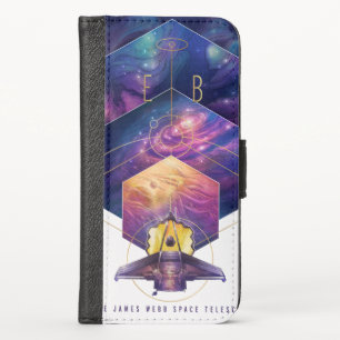 James Webb Space Telescope Illustration Art iPhone X Wallet Case