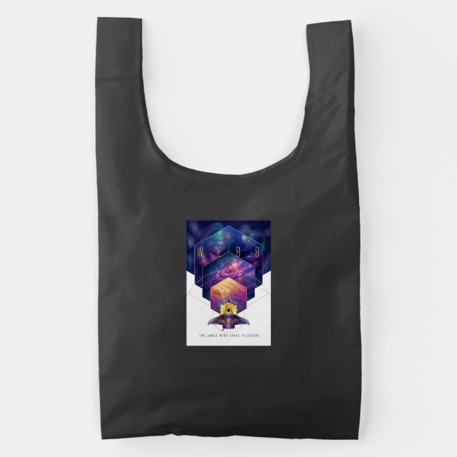 James Webb Space Telescope Illustration Art Reusable Bag (Front)