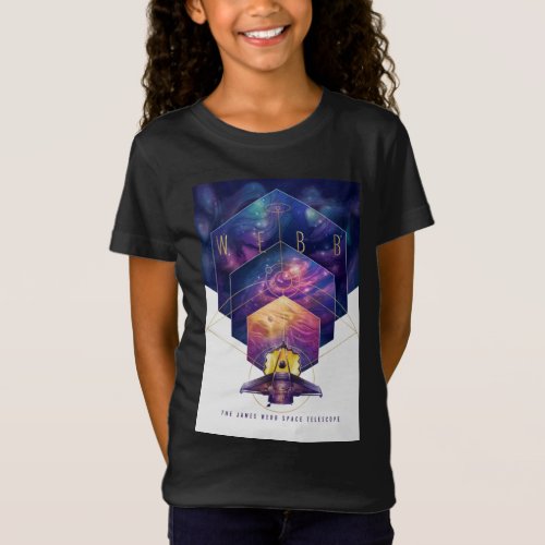James Webb Space Telescope Illustration Art T_Shirt