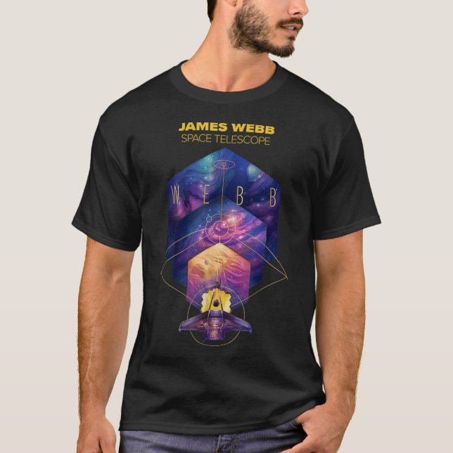 James Webb Space Telescope JWST Astronomy Science T-Shirt (Front)