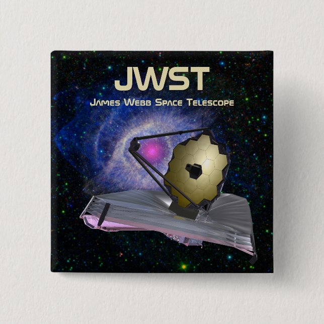 James Webb Space Telescope JWST Button (Front)