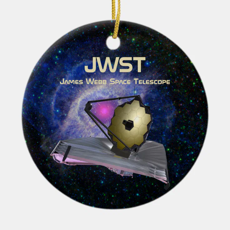 James b Space Telescope JWST Ceramic Ornament Zazzle