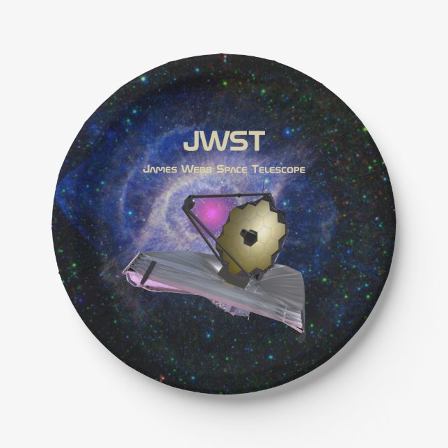 James Webb Space Telescope JWST Paper Plates (Front)