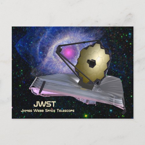 James Webb Space Telescope JWST Postcard