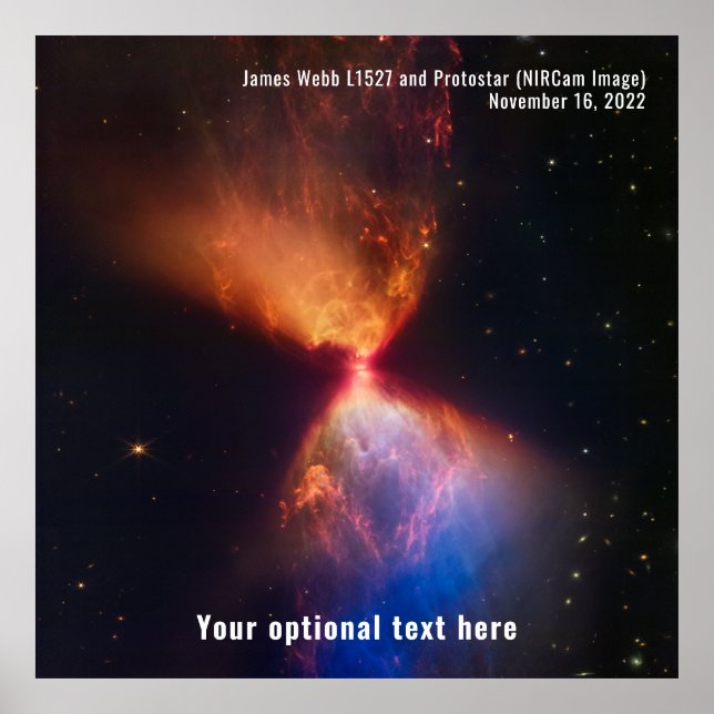 James Webb Space Telescope L1527 Protostar NIRCam Poster (Front)