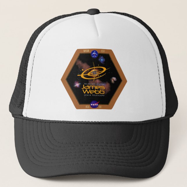 James Webb Space Telescope NASA Patch Trucker Hat (Front)