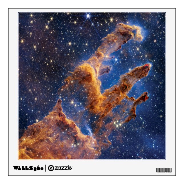James Webb Space Telescope Pillars of Creation Wall Decal (Front)