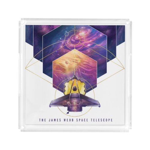 James Webb Space Telescope Poster Acrylic Tray