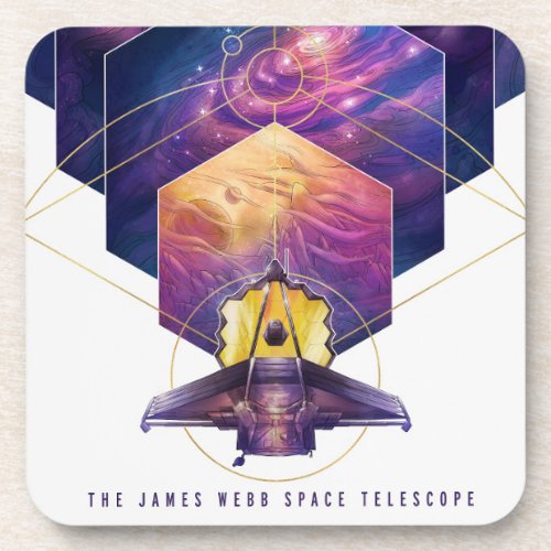 James Webb Space Telescope Poster Beverage Coaster