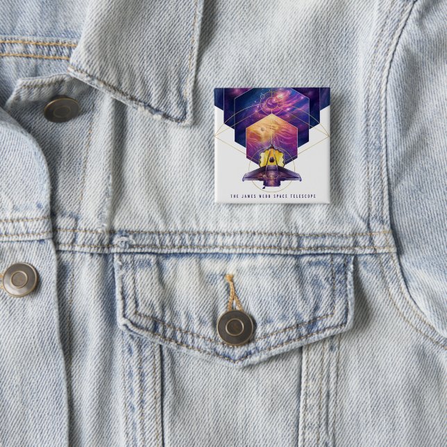 James Webb Space Telescope Poster. Button (In Situ)