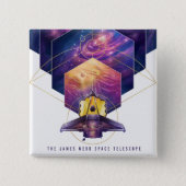 James Webb Space Telescope Poster. Button (Front)