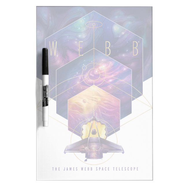 James Webb Space Telescope Poster. Dry Erase Board (Front)