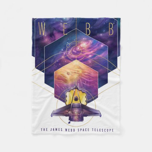 James Webb Space Telescope Poster Fleece Blanket