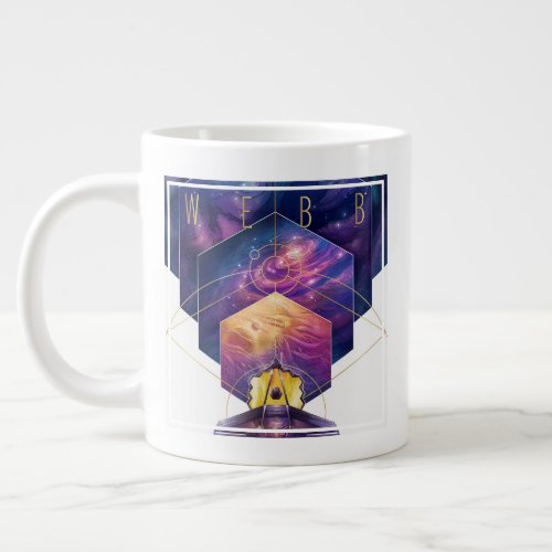 James Webb Space Telescope Poster Giant Coffee Mug