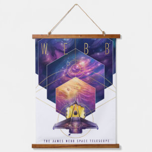 James Webb Space Telescope Poster. Hanging Tapestry