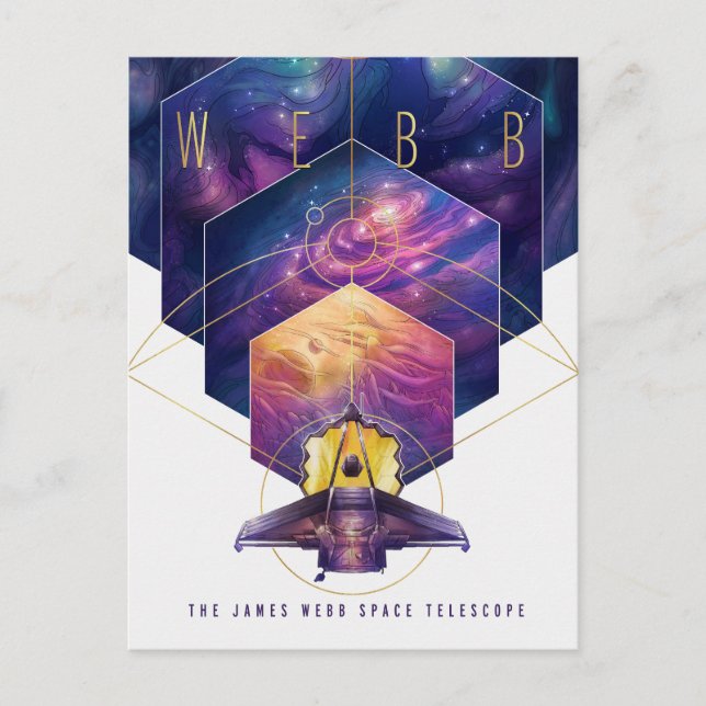 James Webb Space Telescope Poster. Postcard (Front)