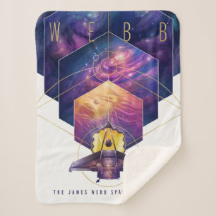 James Webb Space Telescope Poster. Sherpa Blanket