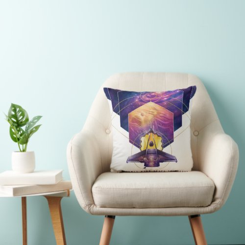 James Webb Space Telescope Poster Throw Pillow