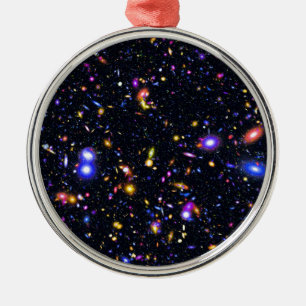 James Webb Space Telescope Simulation - Pop Art Metal Ornament