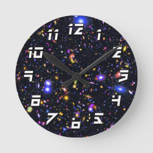 James Webb Space Telescope Simulation - Pop Art Round Clock