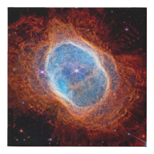James Webb Space Telescope Southern Ring Nebula Faux Canvas Print