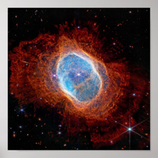 James Webb Space Telescope Southern Ring Nebula Poster