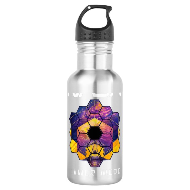 James Webb Space Telescope Space Explorer Stainless Steel Water Bottle (Front)