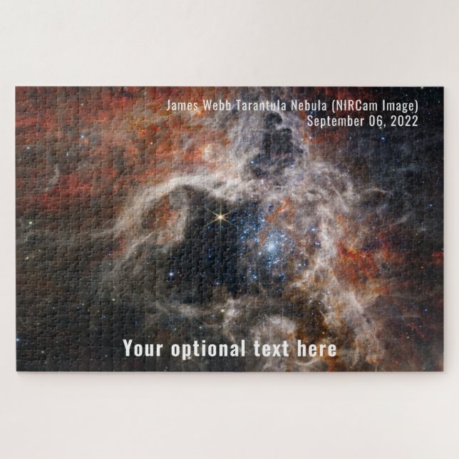 James Webb Space Telescope Tarantula Nebula NIRCam Jigsaw Puzzle (Horizontal)