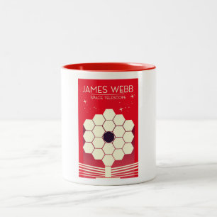 james webb space telescope, Two-Tone coffee mug