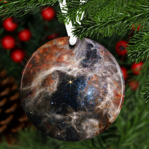 James Webb Tarantula Nebula Hi-Res 2022 Christmas Ornament