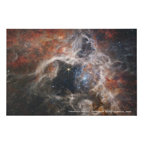 James Webb Tarantula Nebula Hi_Res Image 2022 Faux Canvas Print