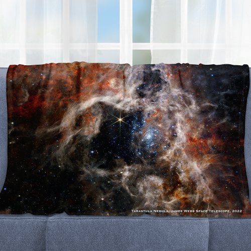 James Webb Tarantula Nebula Hi_Res Image 2022 Fleece Blanket