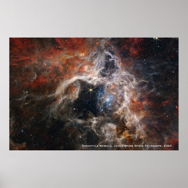 James Webb Tarantula Nebula Hi-Res Image 2022 Poster (Front)
