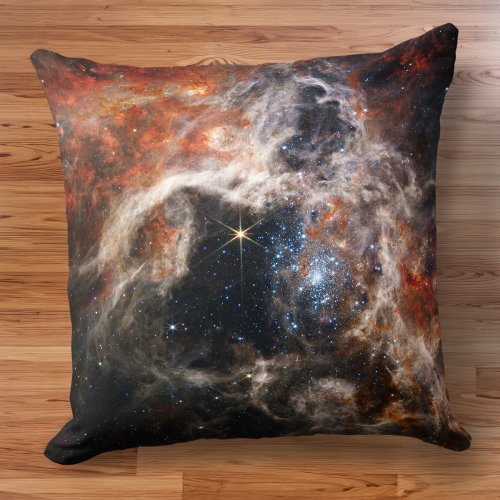 James Webb Tarantula Nebula Hi_Res Image 2022 Throw Pillow
